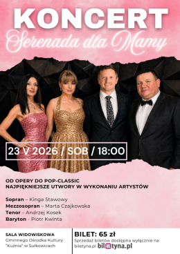 Sułkowice Wydarzenie Koncert Serenada dla Mamy